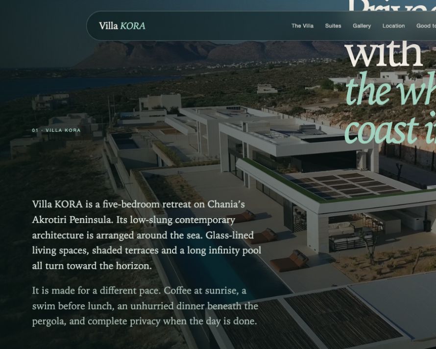 KORA VILLA / 02 / STORY